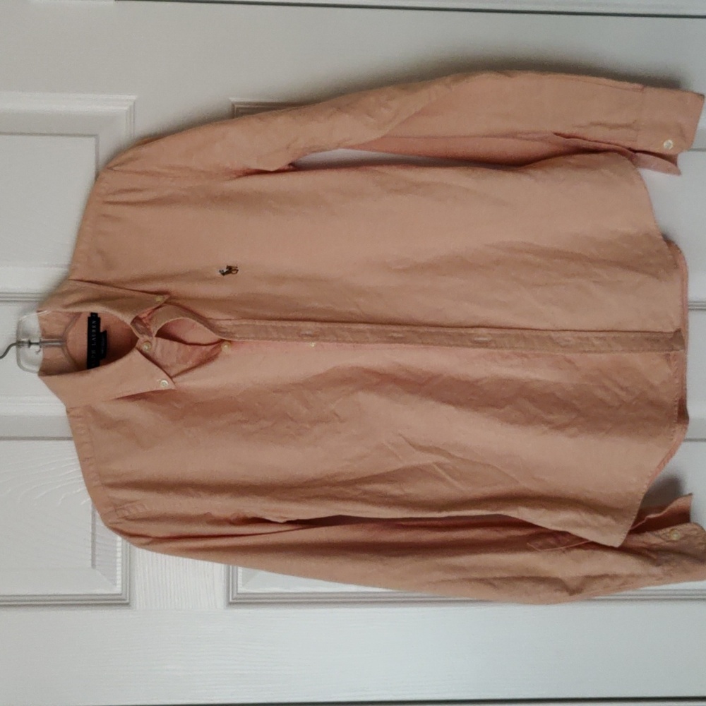 Ralph Lauren Peach Button-Down Shirt